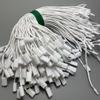 Factory Supply 20cm Cotton Wax Hang Tag Cord Bullet Aglet Garment Tag Strings Apparel Hangtag Fastener Rope Ready Stock Low MOQ