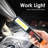 Rechargeable COB LED Work Light Camping Flashlight Inspection Lamp Magnetic With Hook Torch Emergency Light Garage Mechanic Lamp