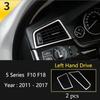 For BMW 5 Series F10 F11 2011-2016 Stainless Steel Cars Front Door Stereo Panel Speaker Decorative Cover Interior Accessories