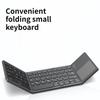 1 шт. Складная Ультратонкая Беспроводная Bluetooth-клавиатура для IPad, Портативная, для Бизнеса и Офиса, с Тачпадом, Складная Клавиатура