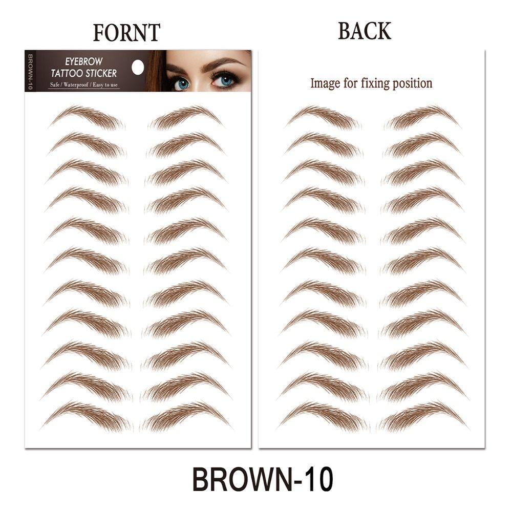 Authentic Brow Makeup Tools False Eyebrows Eyebrow Tattoo Sticker Eyebrow Stencil Brow Tattoo