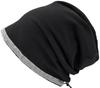 Big Watch Stretch Knit Cap with Reflective Sizes L and XL VN-01 Men's Detail, Black,