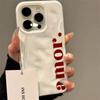 Модный красный чехол для телефона с английским узором Amor для iPhone 17 Air 16 15 13 14 12 11 Pro Max Plus 16E 17 Pro Y2K Продвинутый чехол