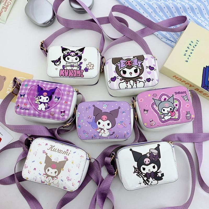 Милая детская сумочка через плечо Kuromi для девочек с принтом животных для повседневного использования