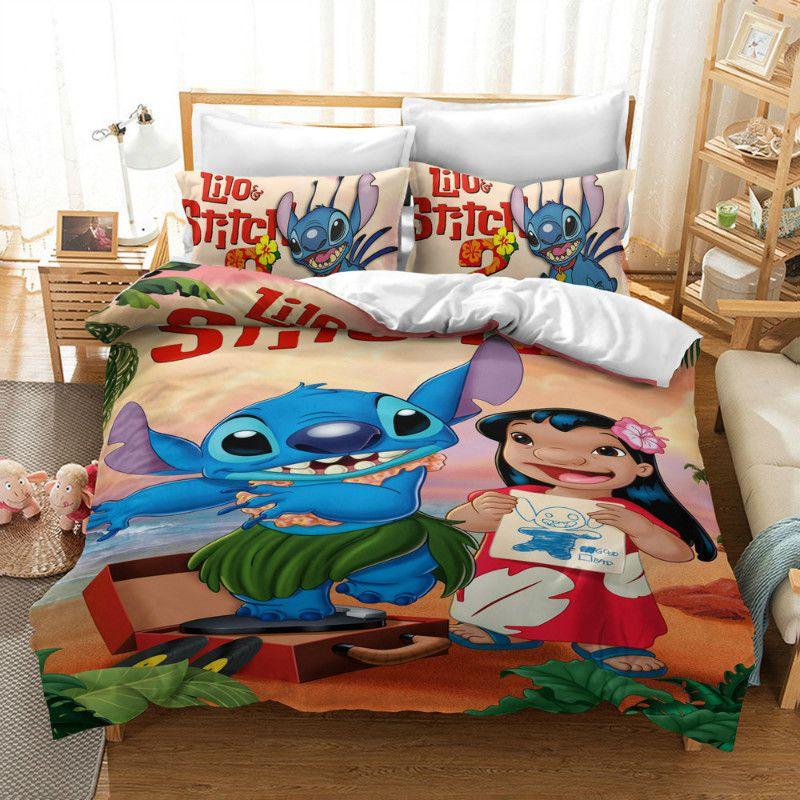 Cozy Lilo Stitch Bedding Set With Stylish Duvet Cover And Pillowcase Design