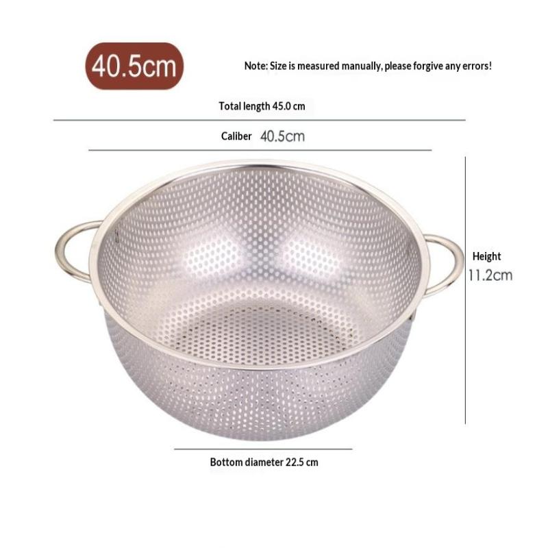 1PC Stainless Steel Kitchen Fine Mesh Sifter Colander Strainer Sieve Basket for Washing Draining Food