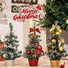 Christmas Tree Decorations Children DIY Handicraft Home Bedroom Party 20/30/40cm Artificial Christmas Tree 2025 New Year Gift