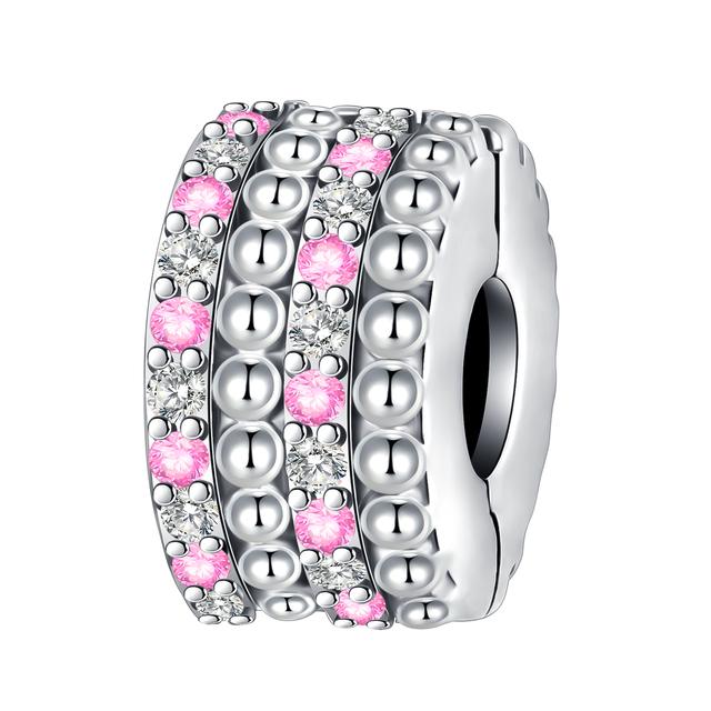 Стерлингового Серебра 925 пробы, подходит для браслета, очаровательные ювелирные изделия, сделай сам, синий зажим, бусина, серия «Галактика, звездное небо», кулон, подвеска в виде Луны