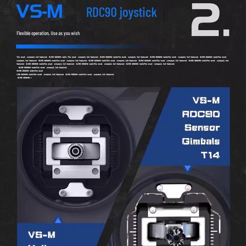 Commander T14 FPV Remote Controller with ELRS 1W Hall Gimbals