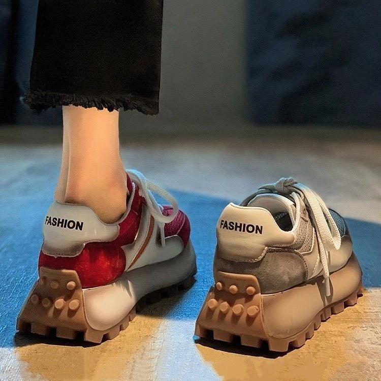 Женская обувь, спортивные кроссовки на шнуровке, спортивная сетчатая дышащая обувь для женщин, дизайнерская, роскошная, корейская, новое поступление 2024 года, повседневная, H