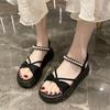 Women Sandals Summer Essentials Outdoor Dressy Open Toe Casual Thick Sole Platform Sandals Plus Size