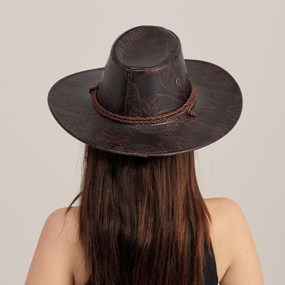 Кепки с широкими полями, солнцезащитные кепки, ковбойские шляпы в стиле вестерн, солнцезащитные кепки, летние солнцезащитные шляпы из искусственной кожи