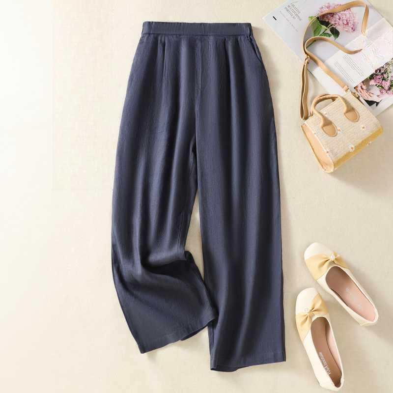 Women's Back Pocket Cotton Pants