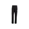 Solid Color Logo Drawstring Straight-Leg Sweatpants Men Bottoms Black IC9425