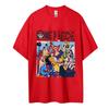 ONE PIECE Хлопковая Унисекс Футболка с Круглым Вырезом Аниме Удобная Короткий Рукав Спортивная и Повседневная Мужская и Женская Верх Популярная Футболка
