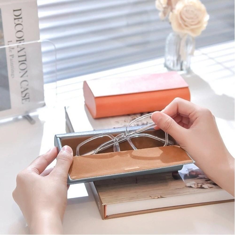 Double Layer Double Eyeglasses Case Large Capacity Waterproof Eyeglasses Holder PU Leather Scratch Resistant Sunglasses Box Men