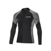 Men Wetsuit Top Jacket 2mm Neoprene Long Sleeve Dive Suit Keep Warm Front Zipper Elastic Comfort Wetsuit for Snorkeling Canoeing Surfing Diving