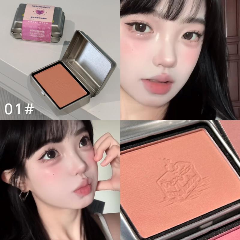 Румяна Square Iron Box, прозрачный и чистый корейский порошок Sweet Sister Yuanqi, не летающий!