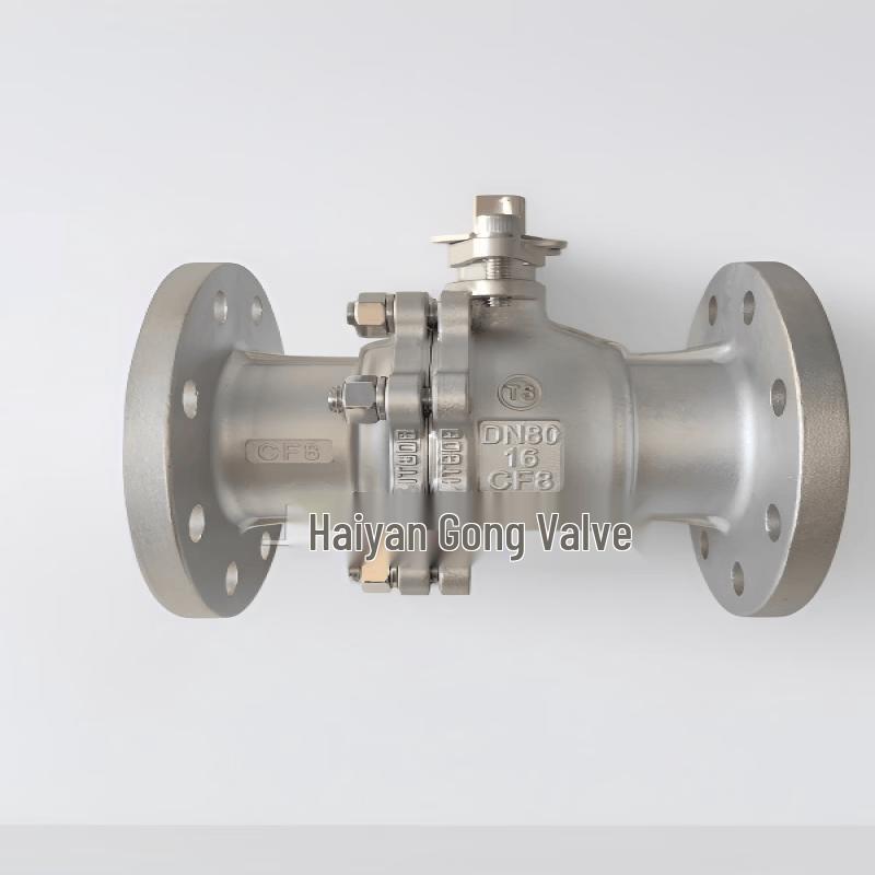 Yunduo 304 Stainless Steel Flanged Ball Valve