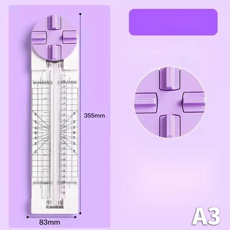4-In1 Manual Paper Trimmer Multi-Functional Handheld Craft Paper Cutting Tool Press-Type Scrapbook Cutter Hand-Cutting Art Tools