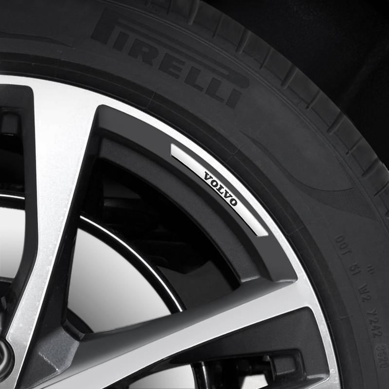 4 шт. Наклейка на обод колеса автомобиля, эмблема, значок для Volvo Rdesign XC60 XC40 V60 V40 EX30 XC90 S60 C30 V50 S90, автомобильные аксессуары