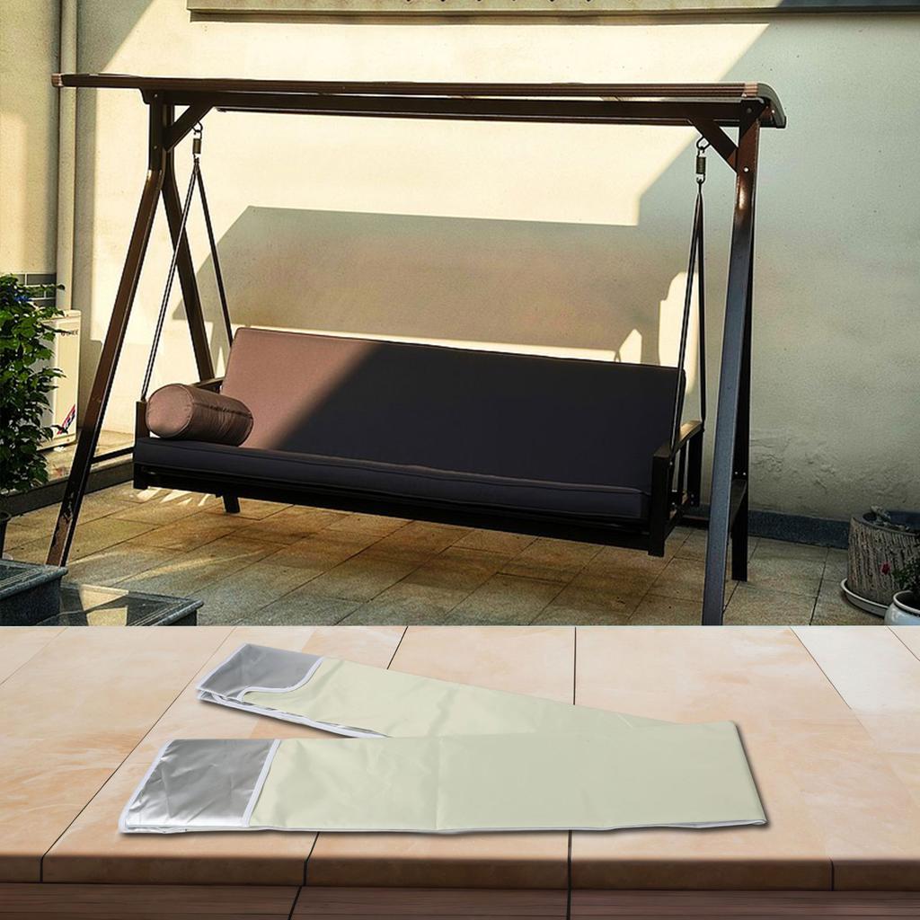 1pc Garden Swing Chair Top Cover Awning Top Rain Cover Replacement Canopy Waterproof Sun Shade Swing Top Cover Without Frame