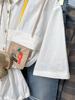 Женская японская рубашка с цветочной вышивкой, короткий рукав: Милый, свободный и мягкий для лета.