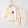 Newborn Pure Cotton Pajama Set for Autumn and Winter (0-3 Months)