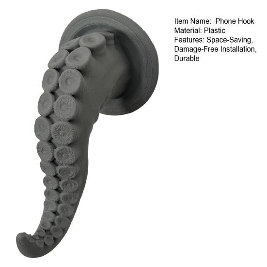 Держатель для телефона в виде щупальца осьминога, коготь, мобильная подставка, сильный клейкий настенный крючок для ключей, шарфов