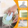 30Pcs Bamboo Fiber Dishwashing Rag Double-sided Silver Wire Scouring Pad Reusable Oil-free Household Brush Kitchen Clean Tool
