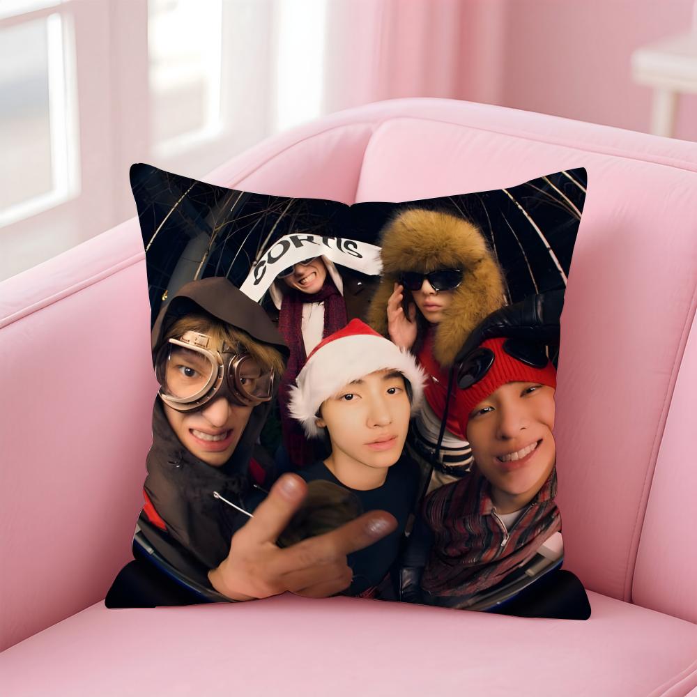 Korean Handsome Boy Group CCortis Cushion Cover Pillow Case Soft Skin Friendly Fabric Concealed Zipper