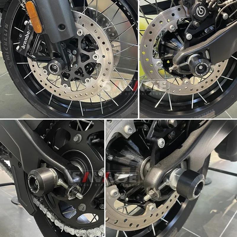 Rear Front Axle Fork Crash Slider For Harley Pan 1250 RA1250 RA1250S Motorcycle Protector Wheel Hub Anti-Crash Pad Guard