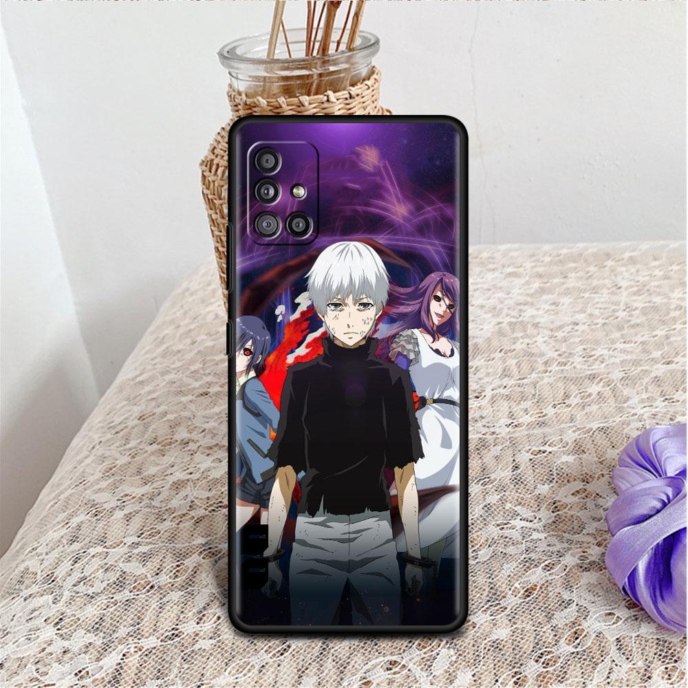 Чехол для Samsung Galaxy A52 A12 A51 A32 A71 A21s A22 A11 A02s A03 A23 A13 A53 A41 A31 A72, мягкий чехол для телефона в стиле аниме Tokyo Ghoul Sac