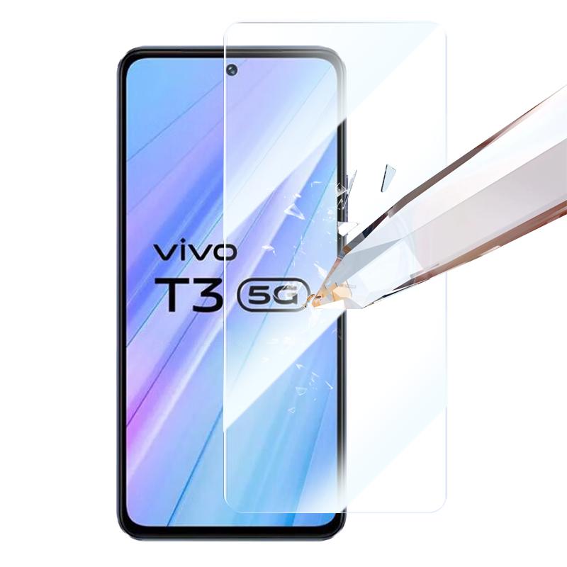 RURIHAI 10 шт. Для vivo T3 5G Прозрачная защитная пленка для экрана 0,26 мм 2,5D Высокоалюминиево-кремниевое стекло