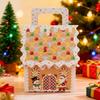 10Pcs Christmas Wonderland Cottage Gift Box Set Large 3D Pop-Up House Shaped Paper Candy Boxes Festive Holiday Party Favor Decor