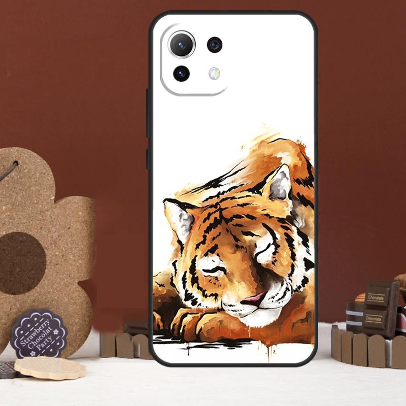 Чехол-арт с изображением тигра для Xiaomi 14 15 Ultra 15T 14T 13T 17 Pro Max POCO X7 Pro X5 X6 F5 F6 F7 F8 Ultra