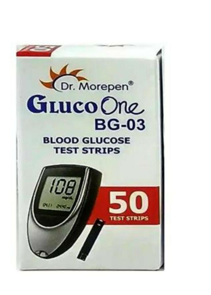 Dr Morepen Gluco One BG 03 Blood Glucose 50 TestStrip | FREE SHIPPING WORLDWIDE