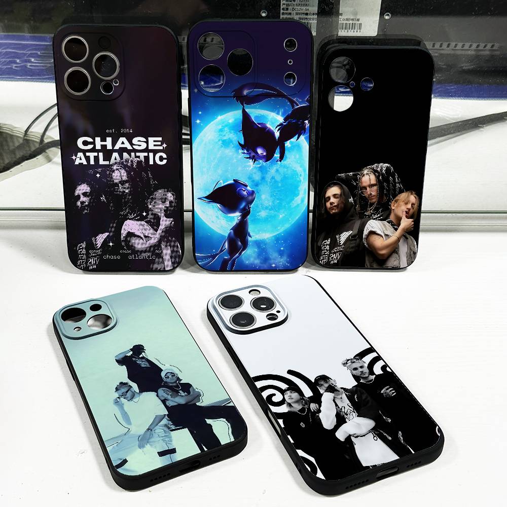 C-Chase A-Atlantic Music Phone Case For iPhone 15,16,12,14,13,11,17,Pro,Max,Plus,E,Air,Mini Black Cover