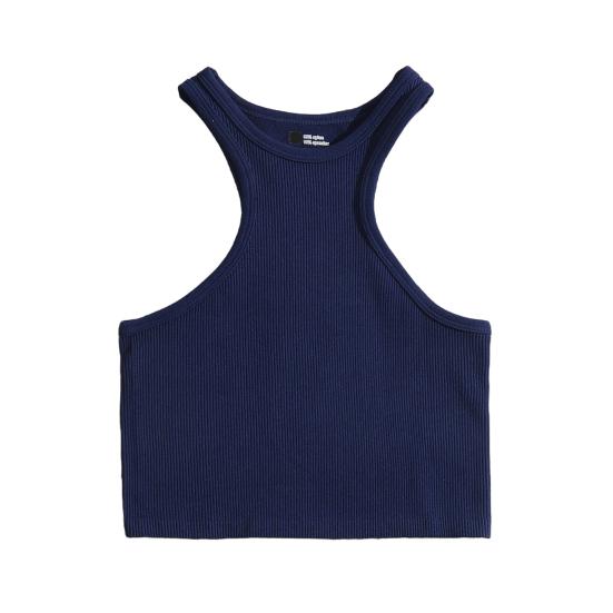 Yousheng Женский жилет для бега с круглым вырезом без рукавов, короткие майки, однотонный цвет, ребристый, эластичный, быстросохнущий жилет со спиной-борцовкой