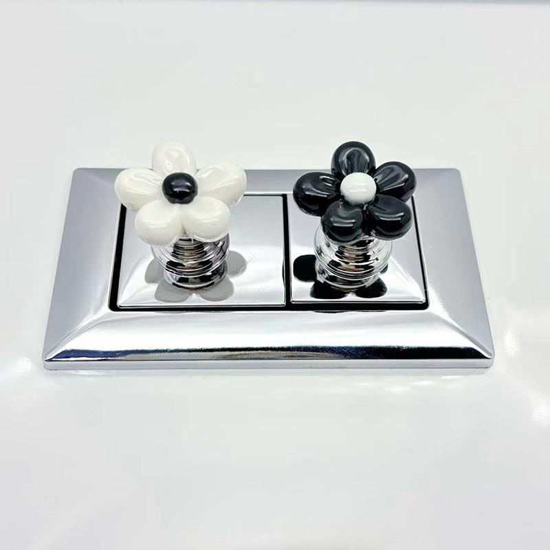 Кнопка туалетного пресса Flower Туалетный пресс Креативный Специальный Выключатель для сливного бака в ванной Аксессуары