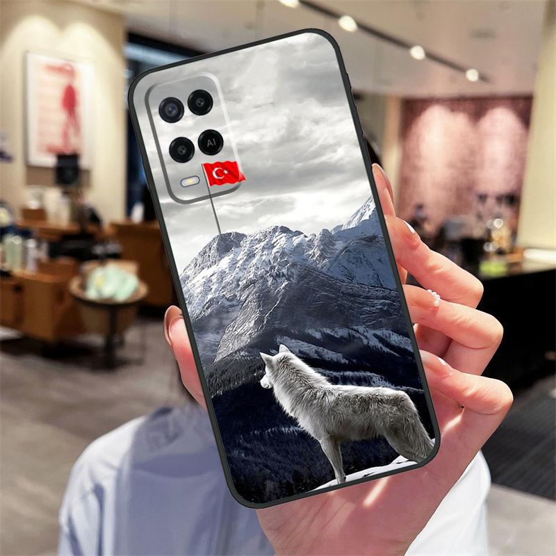 Чехол с флагом Турции для Oppo A94 A74 A54 A18 A38 A58 A78 A98 A40 A60 A80 A16 A76 A96 A15 A17 A77 A57S