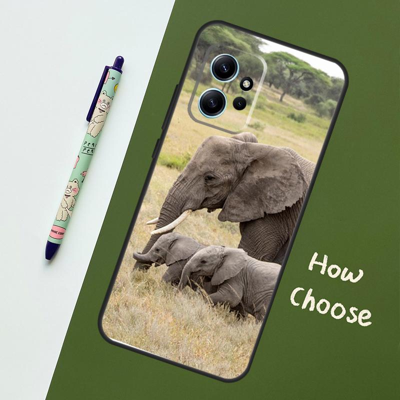 Elephant Baby Nature For Xiaomi Redmi Note 12S 11S 10S 9S Note 12 8 9 10 11 Pro Phone Case For Redmi 12 9 C 10C