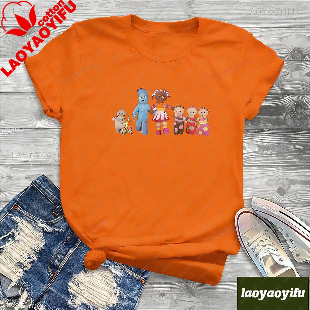 Awesome Igglepiggle Upsy Daisy Makka Pakka TShirts for Women Crewneck T Shirt in The Night Garden Short Sleeve Unisex Tees