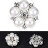Fashion Rhinestone Flower Brooch Pin Imitation Pearl Wedding Jewelry Accessory