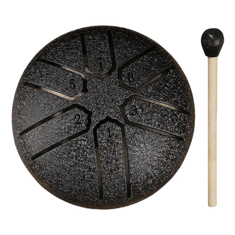 3 Inch 6 Notes Rain Drum for Outside Rain Drum Instrument Mini Handpan Drum Drumstick for Yoga Meditation Unique Relaxation Gift