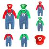 Super Mario Cartoon Cotton Onesie For Babies Cosplay Outfit For Boys And Girls