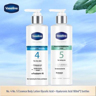 Крем для тела Vaseline с фруктовыми кислотами и гиалуроновой кислотой, дуэт