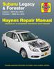 Книга Subaru Legacy (10-16) & Forester (09-16) Haynes Repair Manual (USA)