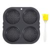 Silicone Hamburger Bun Mold Hamburger Bun Baking Pan Oven Baking Plate Bread Mold Kitchen Cooking Baking Tools