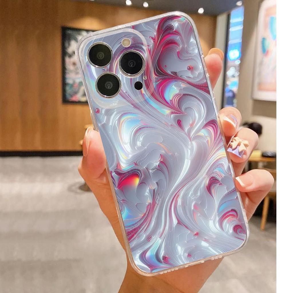 Прозрачный противоударный чехол с красными точками для iPhone 14/15/16/17 Pro Max
